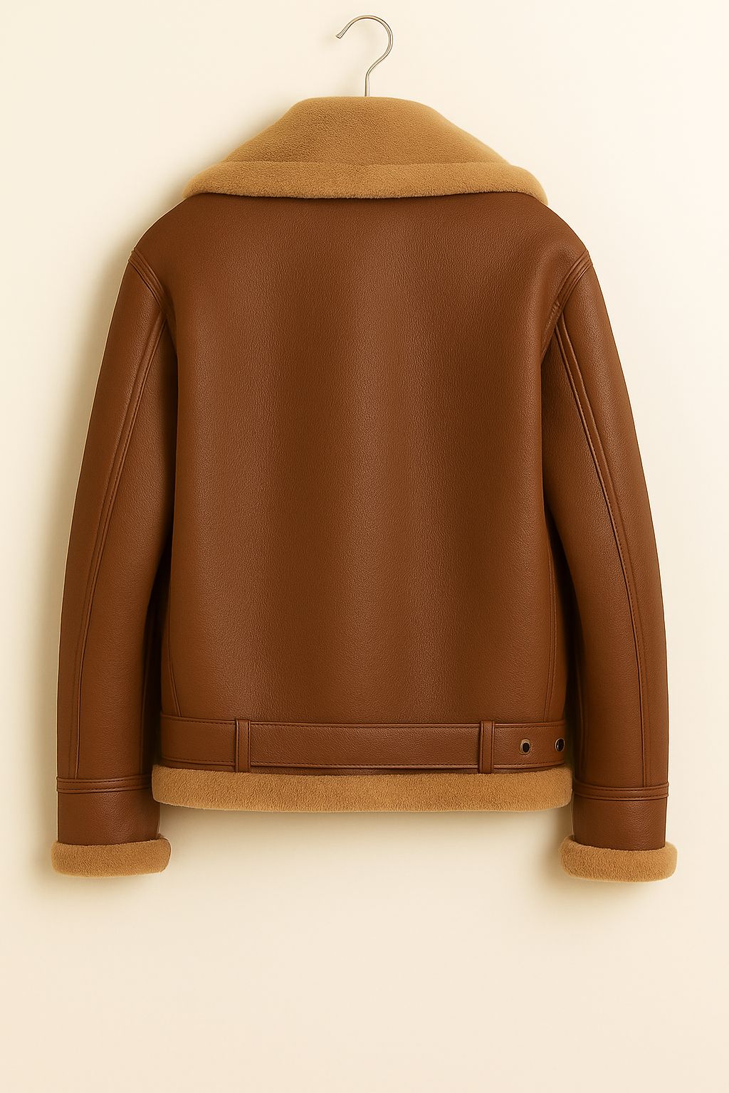 Brown shearling jacket (Retro Wear house)