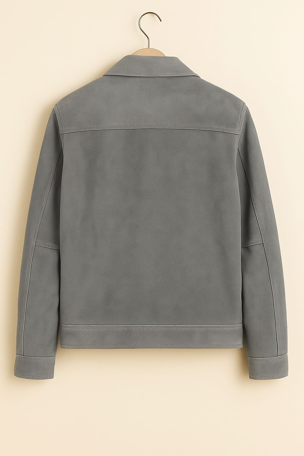 Gray Suede Leather Jacket (retro Wearhouse)